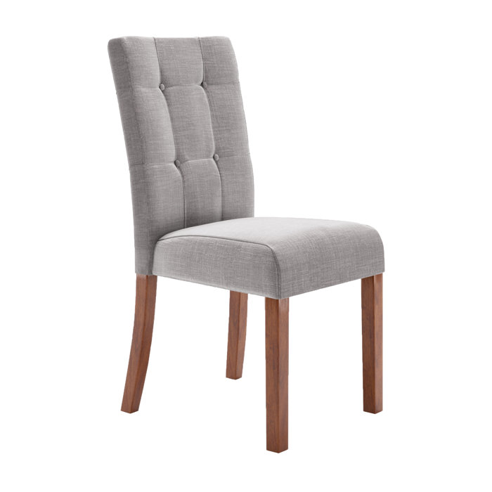 Andover Mills™ Mitzi Tufted Linen Solid Back Side Chair & Reviews Wayfair